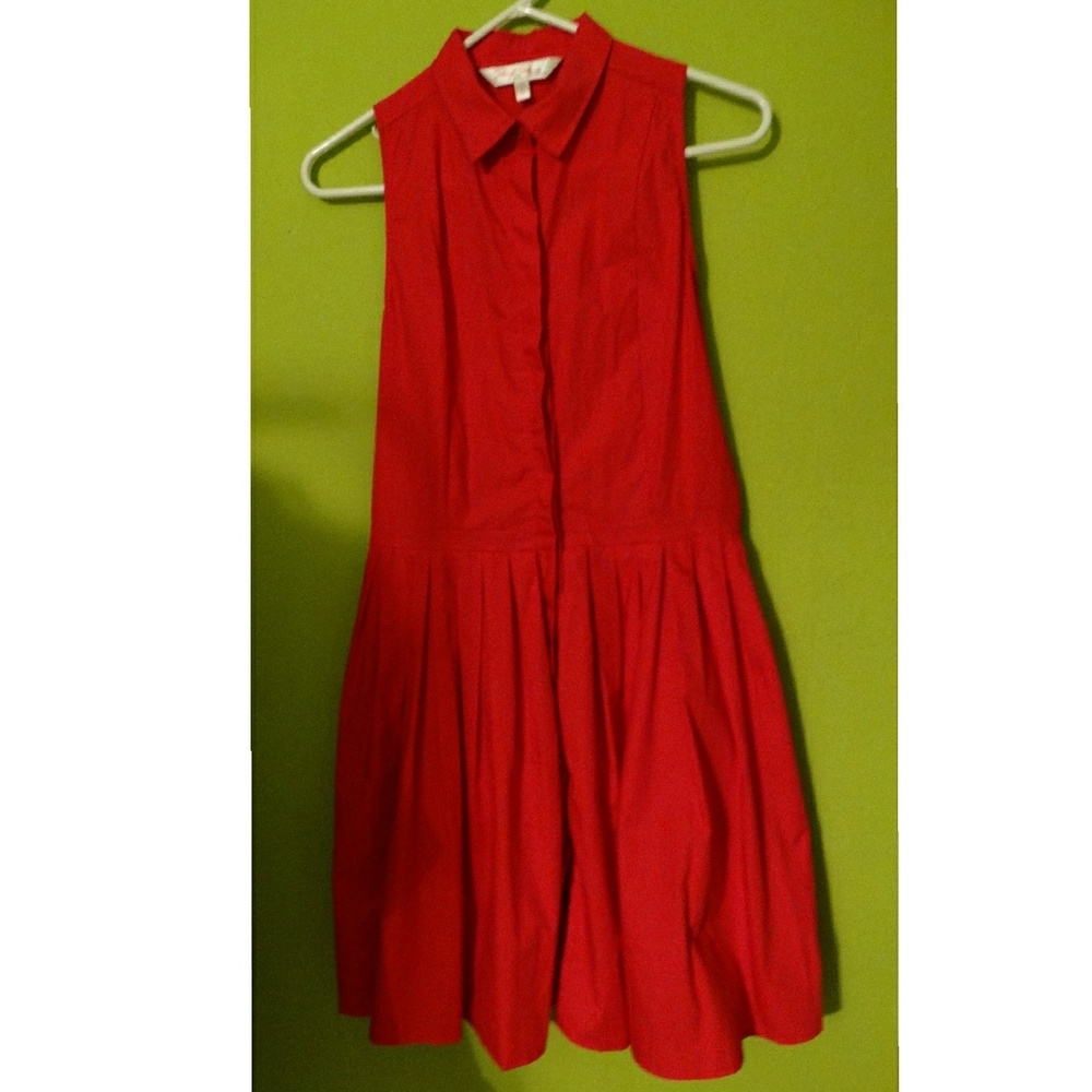 50's style button down dress